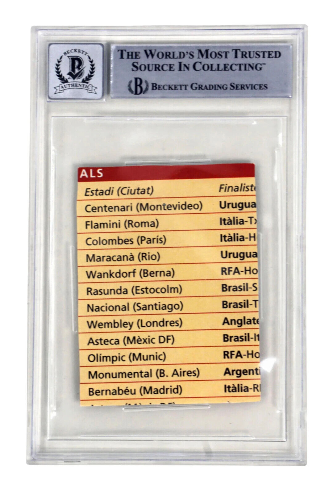 Ronaldo Nazario Signed 1994 El Mundo Deportivo Rookie Card #88 – BGS 10